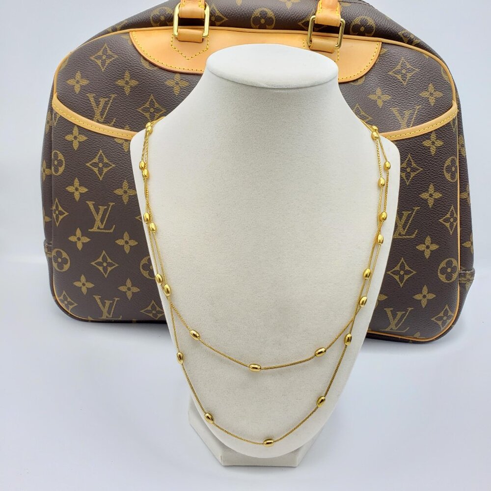 Authentic Louis Vuitton Padlock w/Unbranded Stainless Steel Gold Plated Chain - Picture 9 of 9